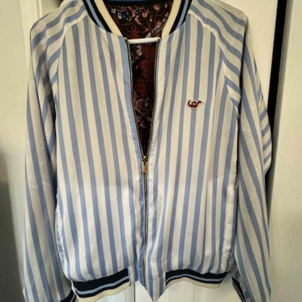 SCOTCH AND SODA Reversible silky bomber jacket